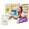 Leitz NeXXt Agrafador a pilhas WOW 5566, 10 folhas, 1 cm, plástico, lilás, branco, pilha, 50 mm