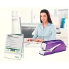 Leitz NeXXt Agrafador a pilhas WOW 5566, 10 folhas, 1 cm, plástico, lilás, branco, pilha, 50 mm