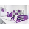 Leitz NeXXt Agrafador a pilhas WOW 5566, 10 folhas, 1 cm, plástico, lilás, branco, pilha, 50 mm