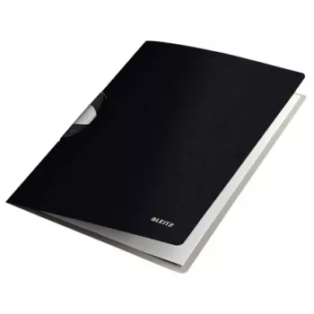 Leitz Pasta de molas Style ColorClip Professional, A4, polipropileno (PP), preto, 40 folhas, 80 g/m², 222 mm
