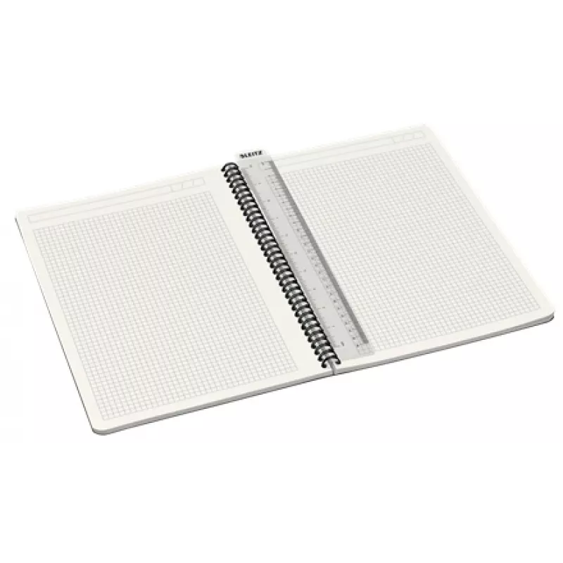 Leitz 44950085 Caderno A4 90 folhas cinzento, branco