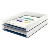 Leitz Bandeja de correspondência WOW Dual Colour, plástico, metálico, branco, A4, 267 mm, 336 mm, 49 mm
