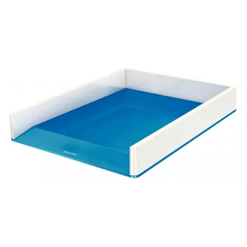 Leitz Bandeja de correspondência WOW Dual Colour, plástico, azul, metálico, A4, 267 mm, 336 mm, 49 mm