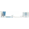 Leitz Bandeja de correspondência WOW Dual Colour, plástico, azul, metálico, A4, 267 mm, 336 mm, 49 mm