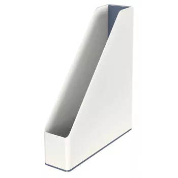 Leitz Arquivador de revistas WOW Dual Colour, branco, plástico, A4, 272 mm, 318 mm, 430 g