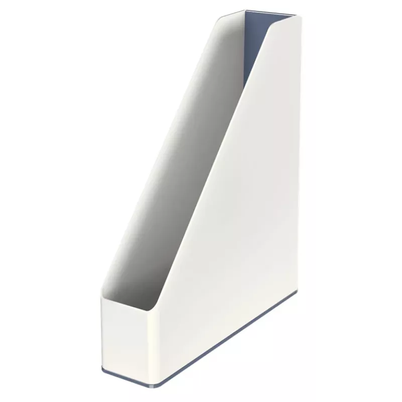 Leitz Arquivador de revistas WOW Dual Colour, branco, plástico, A4, 272 mm, 318 mm, 430 g