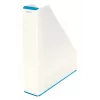 Leitz Arquivador de revistas WOW Dual Colour, azul, branco, plástico, A4, 272 mm, 318 mm, 430 g