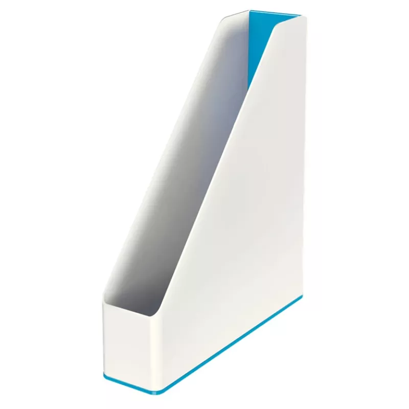 Leitz Arquivador de revistas WOW Dual Colour, azul, branco, plástico, A4, 272 mm, 318 mm, 430 g