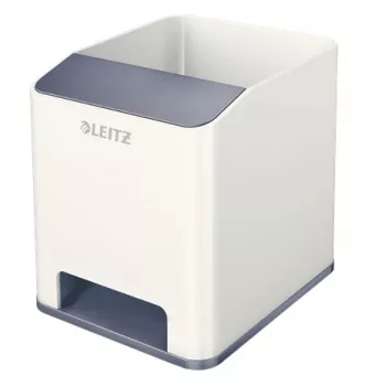 Leitz Porta-canetas Sound WOW, branco, poliestireno, 90 mm, 101 mm, 100 mm, 140 g