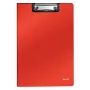 Leitz Pasta com clip e capa frontal Solid, A4, vermelho, 75 folhas, espuma de poliuretano, 229 mm, 16 mm