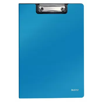 Leitz Pasta com clip e capa frontal Solid, A4, azul, 75 folhas, espuma de poliuretano, 229 mm, 16 mm