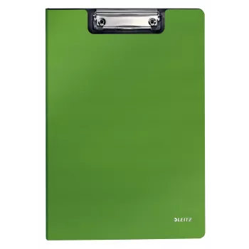 Leitz Pasta com clip e capa frontal Solid, A4, verde, 75 folhas, espuma de poliuretano, 229 mm, 16 mm