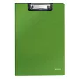 Leitz Pasta com clip e capa frontal Solid, A4, verde, 75 folhas, espuma de poliuretano, 229 mm, 16 mm
