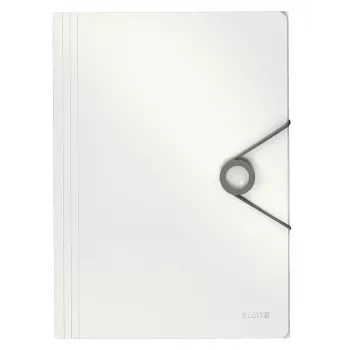 Leitz Pasta com aba 3 lados Solid PP A4, pasta com aba, A4, polipropileno (PP), branco, 150 folhas, 80 g/m²