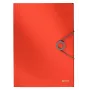 Leitz Pasta com aba 3 lados Solid PP A4, pasta com aba, A4, polipropileno (PP), vermelho, 150 folhas, 80 g/m²