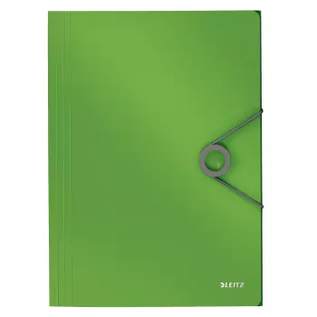 Leitz Pasta com aba 3 lados Solid PP A4, pasta com aba, A4, polipropileno (PP), verde, 150 folhas, 80 g/m²