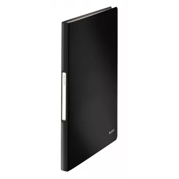 Leitz Livro de apresentação Solid PP 40 bolsas, preto, polipropileno (PP), 40 bolsas, formato vertical, A4, 233 mm