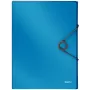 Leitz Caixa de arquivo Solid PP 30 mm, pasta com aba, A4, polipropileno (PP), azul, 250 folhas, 80 g/m²