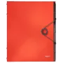 Leitz Registerbuch Solid 6 separadores, pasta com aba, A4, polipropileno (PP), vermelho, 200 folhas, 80 g/m²
