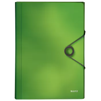 Leitz pasta de projeto Solid PP, A4, polipropileno (PP), verde, 250 folhas, 80 g/m², elástico