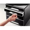 Leitz Desk Cube 4 gavetas, 4 gavetas, plástico, preto, 1 unid., 270 mm, 287 mm