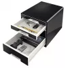 Leitz Desk Cube 4 gavetas, 4 gavetas, plástico, preto, 1 unid., 270 mm, 287 mm
