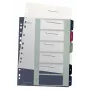Leitz separador Index PC Printable 1-6 Style PP A4+, separador numérico, polipropileno (PP), multicolor, vertical, A4 Maxi, 245 mm