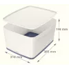Esselte 5216-10-01 caixa de arrumação retangular acrilonitrilo-butadieno-estireno (ABS) cinzento, branco