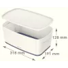 Esselte 5229-10-01 tabuleiro de arrumação retangular acrilonitrilo-butadieno-estireno (ABS) cinzento, branco
