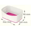 Esselte 5257-10-23 caixa de arrumação retangular acrilonitrilo-butadieno-estireno (ABS) rosa, branco