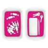 Esselte 5257-10-23 caixa de arrumação retangular acrilonitrilo-butadieno-estireno (ABS) rosa, branco