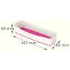 Esselte 5258-10-23 tabuleiro de arrumação retangular acrilonitrilo-butadieno-estireno (ABS) rosa, branco