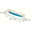 Esselte 5258-10-36 tabuleiro de arrumação retangular acrilonitrilo-butadieno-estireno (ABS) azul, branco