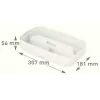 Esselte 5323-00-01 tabuleiro de arrumação retangular acrilonitrilo-butadieno-estireno (ABS) branco