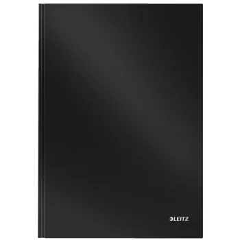 Leitz caderno Solid Hardcover A4 pautado 90 g 80 folhas, monocromático, preto, A4, 80 folhas, mate, 80 g/m²