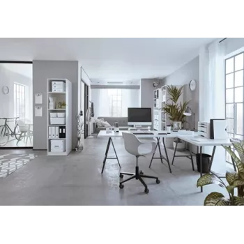 Leitz caixa Click & Store WOW Cube grande caixa de arrumação, caixa de arrumação, branco, retangular, cartão, monocromático, interior