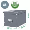 Leitz caixa Click & Store WOW Cube grande caixa de arrumação, fúcsia, cartão, 320 mm, 360 mm, 310 mm