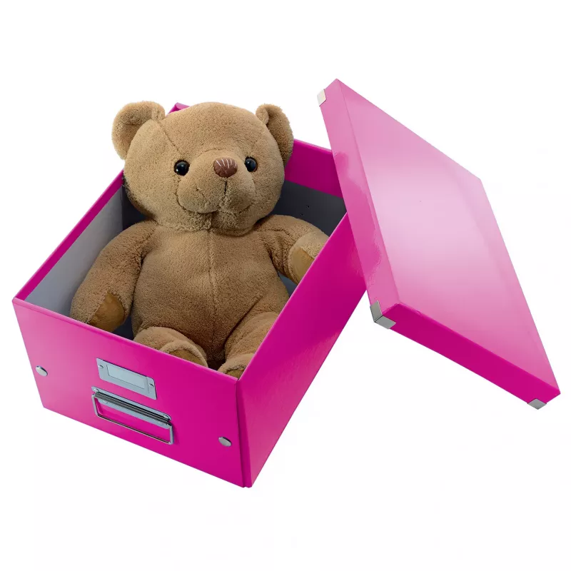 Leitz caixa Click & Store WOW Cube grande caixa de arrumação, fúcsia, cartão, 320 mm, 360 mm, 310 mm
