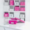 Leitz caixa Click & Store WOW Cube grande caixa de arrumação, fúcsia, cartão, 320 mm, 360 mm, 310 mm