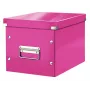 Leitz caixa de arrumação Click & Store WOW Cube Medium, fúcsia, cartão, 260 mm, 260 mm, 240 mm