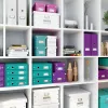 Leitz caixa de arrumação Click & Store WOW Cube Medium, turquesa, cartão, 260 mm, 260 mm, 240 mm