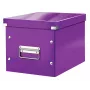 Leitz caixa de arrumação Click & Store WOW Cube Medium, lilás, cartão, 260 mm, 260 mm, 240 mm