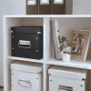 Leitz Click & Store WOW Cube Medium caixa de arrumação, caixa de arrumação, preto, retangular, cartão, monocromático, interior