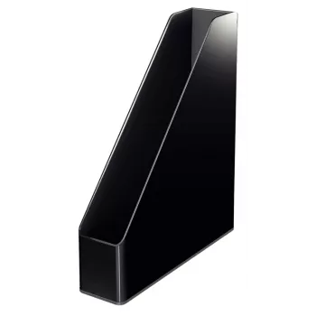 Leitz porta-revistas Dual Colour, preto, plástico, A4, 272 mm, 318 mm, 430 g