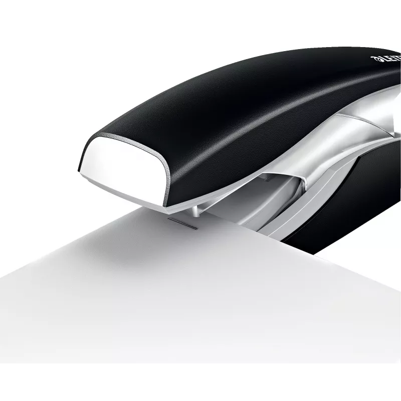 Leitz Agrafador Softpress flat clinch 30 folhas, 30 folhas, preto, flat clinch, agrafos Leitz Softpress, plástico, 80 g/m²