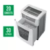 Leitz IQ Office Pro Destruidora de documentos P4, corte cruzado, 23 cm, 4 x 40 mm, 30 l, 275 folhas, 55 dB