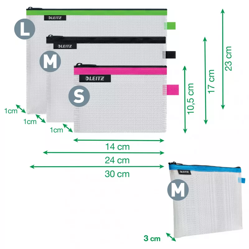 Leitz Bolsa de viagem para cosmética resistente à água WOW sortido