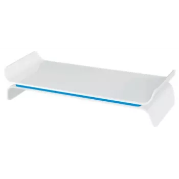 Leitz Suporte para monitor ajustável Ergo WOW, 68,6 cm (27 inch), ajuste de altura, azul, branco