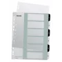 Leitz Índices imprimíveis PP A4+ 1-6 WOW branco/preto, separador numérico, polipropileno (PP), preto, branco, A4 Maxi, 245 mm, 305 mm