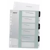 Leitz Índices imprimíveis PP A4+ 1-6 WOW branco/preto, separador numérico, polipropileno (PP), preto, branco, A4 Maxi, 245 mm, 305 mm